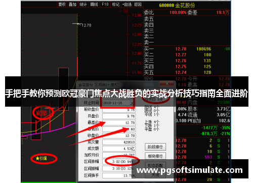 手把手教你预测欧冠豪门焦点大战胜负的实战分析技巧指南全面进阶